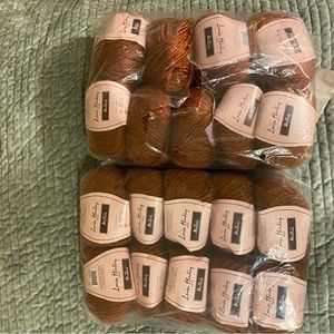 Luisa Harding yarn. Wool and acrylic blend. 50 grams each ball. 19 balls. Brick